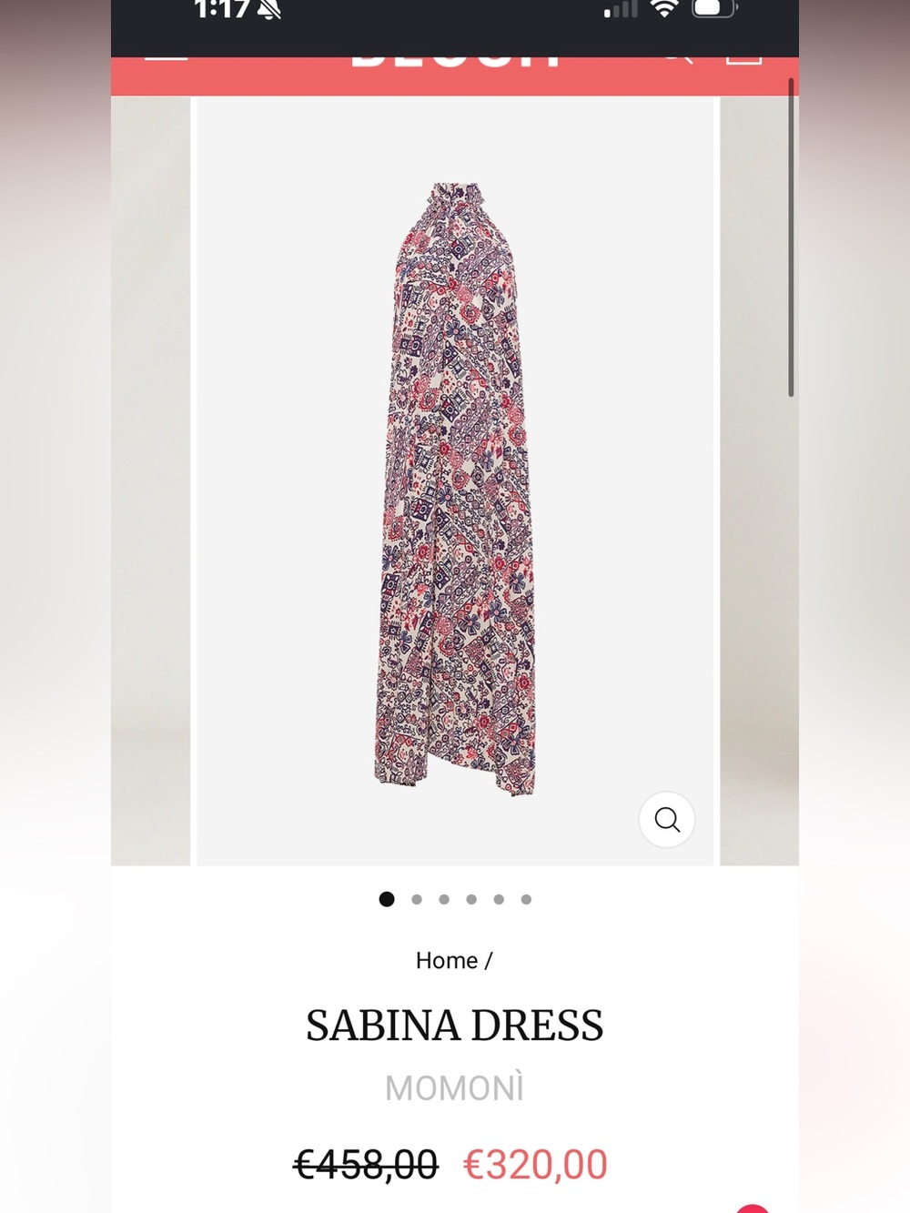 Momoni Italian Silk Sabina Dress